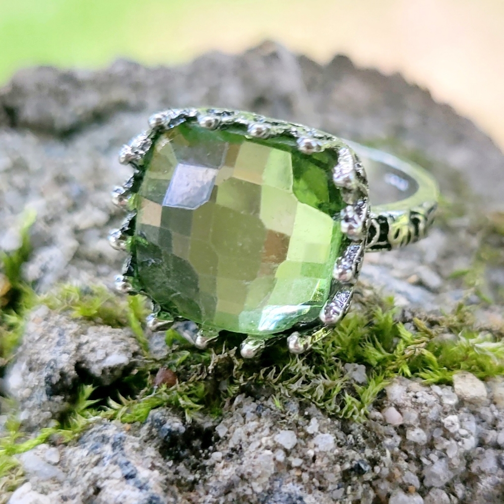 Game of Thrones House of the Dragon Green Gemstone 925 Silver Ring - Picture 6 of 13